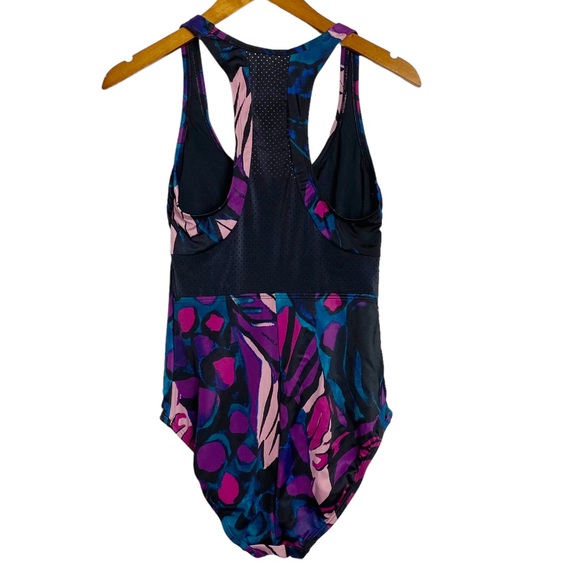 All in Motion Front-Zip Racerback One Piece Swimsuit - Picture 6 of 8